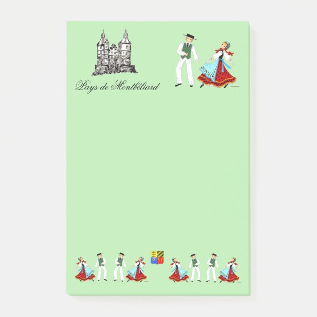 Land Montbéliard, Frankreich Post-it Klebezettel (Vorderseite)