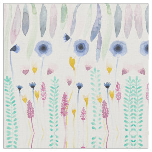 Land Niedliche Wildblumen Stoff