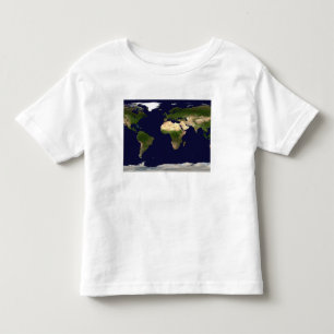 Land-Oberfläche, seichtes Wasser und schattiertes Kleinkind T-shirt