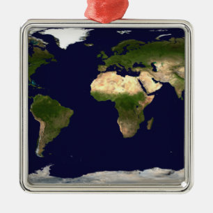 Land-Oberfläche, seichtes Wasser und schattiertes Silbernes Ornament