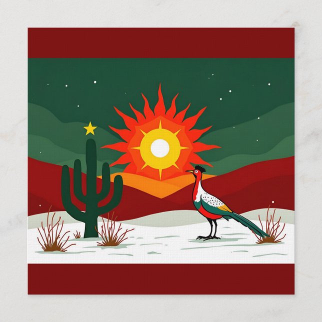 Land of Enchantment Holiday  Einladung (Vorderseite)