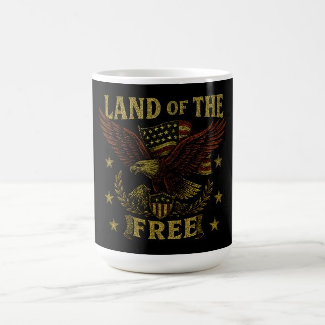 Land of the Free – Classic American Liberty Kaffeetasse (Mittel)