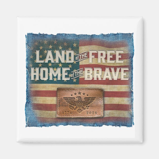 Land of the Free - Magnet (Vorne)