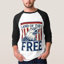 Land of the Free - Vintag USA Eagle Graphic T-Shirt