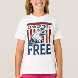 Land of the Free - Vintag USA Eagle Graphic T-Shirt