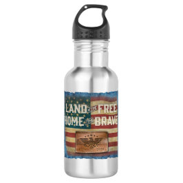 Land of the Free - Water Bottle Edelstahlflasche