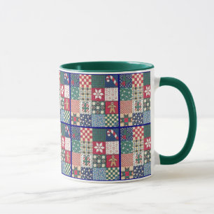 Land-Patchwork-Steppdecken-Tassen-Schale Tasse