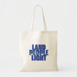 Land People Light | St Lucia Blue Green Typografie Tragetasche