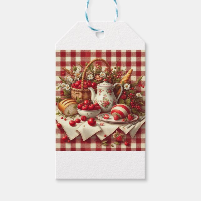 Land-Picknick-Geschenkanhänger Geschenkanhänger (Vorderseite)
