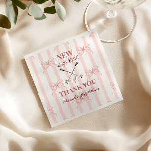 Land-Pink-Neuling im Club Mädchen Golf-Baby-Party Serviette