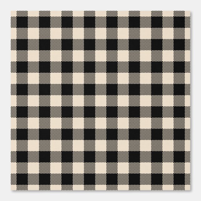 Land Plaid/Schwarz Tapete (Vorderseite)