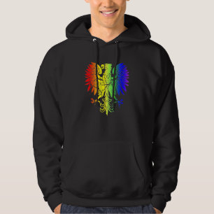 Land Polen Gay Pride Adler Polnischer Gay Pride Hoodie