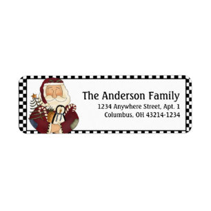 Land Primär Weihnachten Weihnachtsanschrift Labels