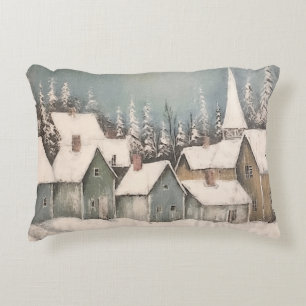 Land/Primitive Häuser ACCENT PILLOW Dekokissen