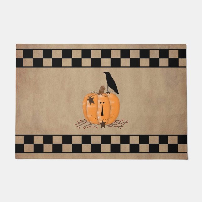 Land Primitive Pumpkin Doormat Fußmatte (Vorderseite)