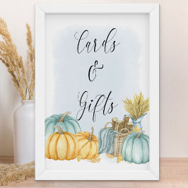 Land Pumpkin Fall Cards und Geschenke Poster