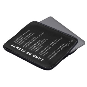 Land reichlich Ermutigung Gedicht Poesie Mauer Pos Laptopschutzhülle