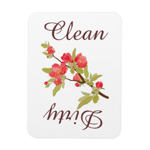 Land-rosa Baum blüht Spülmaschinen-Magnet Magnet