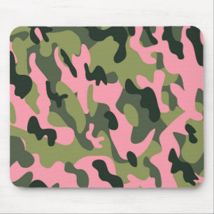 Land-rosa grünes Armee-Camouflage-Tarnungs-Muster Mousepad