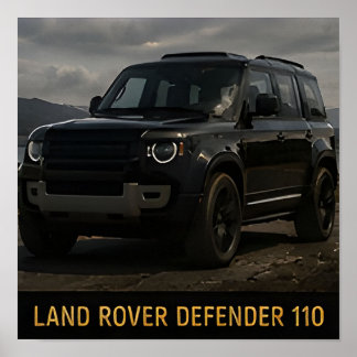Land Rover Defender 110 Moderne Luxus-4x4-SUV Poster