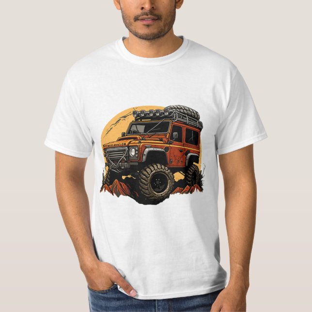 Land Rover Defender Rock Crawler T-Shirt (Vorderseite)