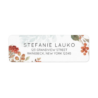 Land Rustic Fall Foliage Aquarelladresse