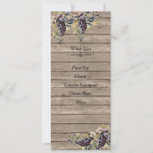 Land Rustikal, Holz, Weinberg, Weinliste