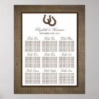 Land Rustikale Hufeisen auf Burlap-Hochzeit