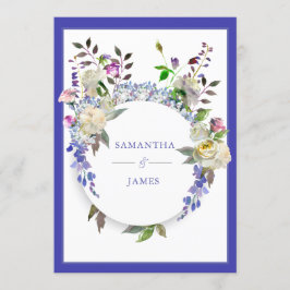 Land-rustikale Pfingstrosen-Hochzeits-Einladung Einladung