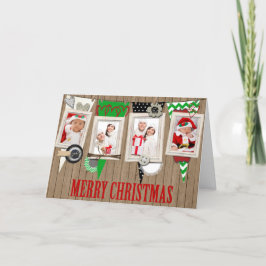 Land Rustikales Foto Weihnachtskarte Feiertagskarte