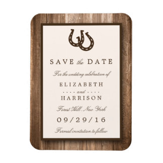 Land Rustikales Hufeisen, Braunwald Save the Date Magnet