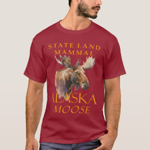 Land-Säugetier des Alaska-Territoriums Der Elch Kü T-Shirt