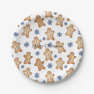 Land Schneeblumen Lebkuchen Weihnachten Pappteller