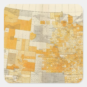 Land-Schulden per capita Quadratischer Aufkleber