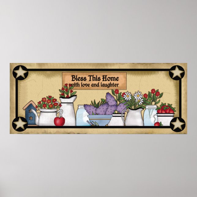 Land segne dieses Hausposter Poster (Vorne)