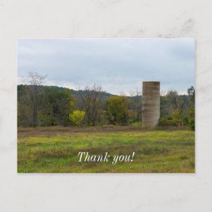Land Silo Landschaft Postkarte