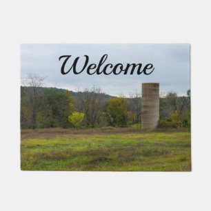 Land Silo Landschaft Willkommen Türmchen Fußmatte