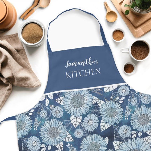 Land Sonnenblumen Schürze (Get creative in the kitchen with our personalized Country Sunflower Womens apron! )