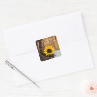 Land Sonnenblumen Western Hochzeit Save the Date