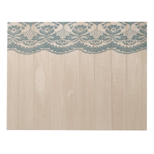 Land-Stall-Holz und -Spitzen Notizblock (Vorderseite)