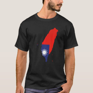 Land Taiwan Flagge der Republik China T-Shirt
