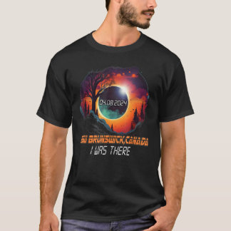 Land Total Solar Eclipse 2024 New Brunswick T-Shirt