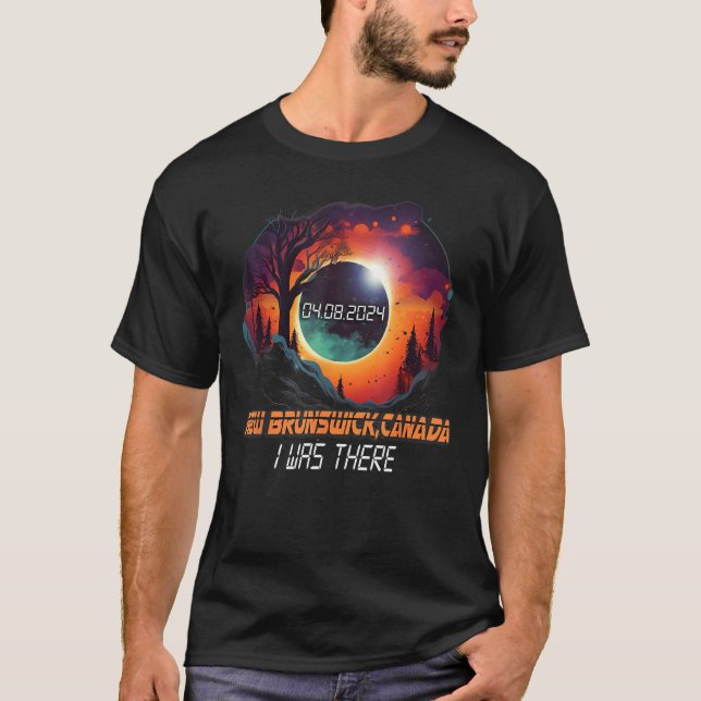 Land Total Solar Eclipse 2024 New Brunswick T-Shirt (Vorderseite)