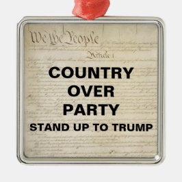 Land um Party steht Trump-Widerstand entgegen Ornament Aus Metall