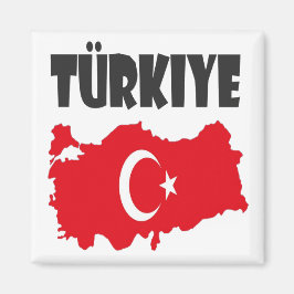Land und Fan-design der Türkei Magnet