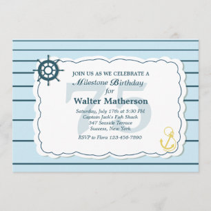 Land-und Seeseeeinladung Einladung