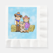 Land und Western Cowboy Themed Boys Kinderdusche