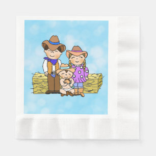 Land und Western Cowboy Themed Boys Kinderdusche Serviette