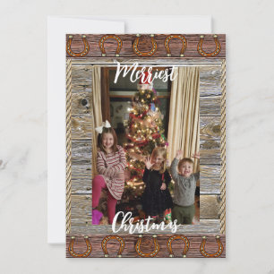 Land und Western Personalisiertes Foto Feiertagskarte