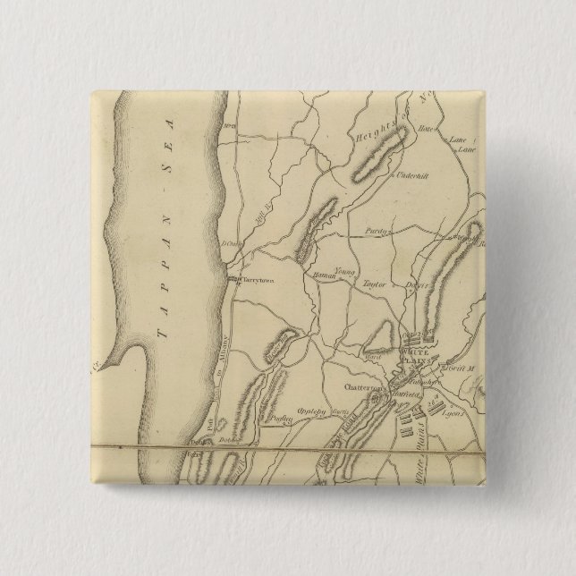 Land vom Frog's Point bis zum Croton River Button (Vorderseite)